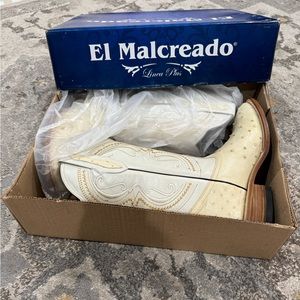 New Exotic Ostrich Cowboy Boots